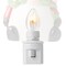 Casafield Ceramic Holiday Night Light - Vintage Decorative Night Light with Bulbs and Star Topper
